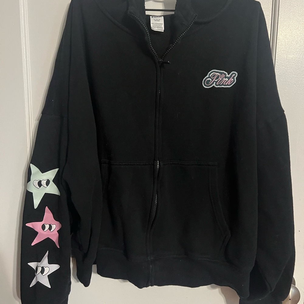 PINK Victoria's Secret Black Star Hoodie